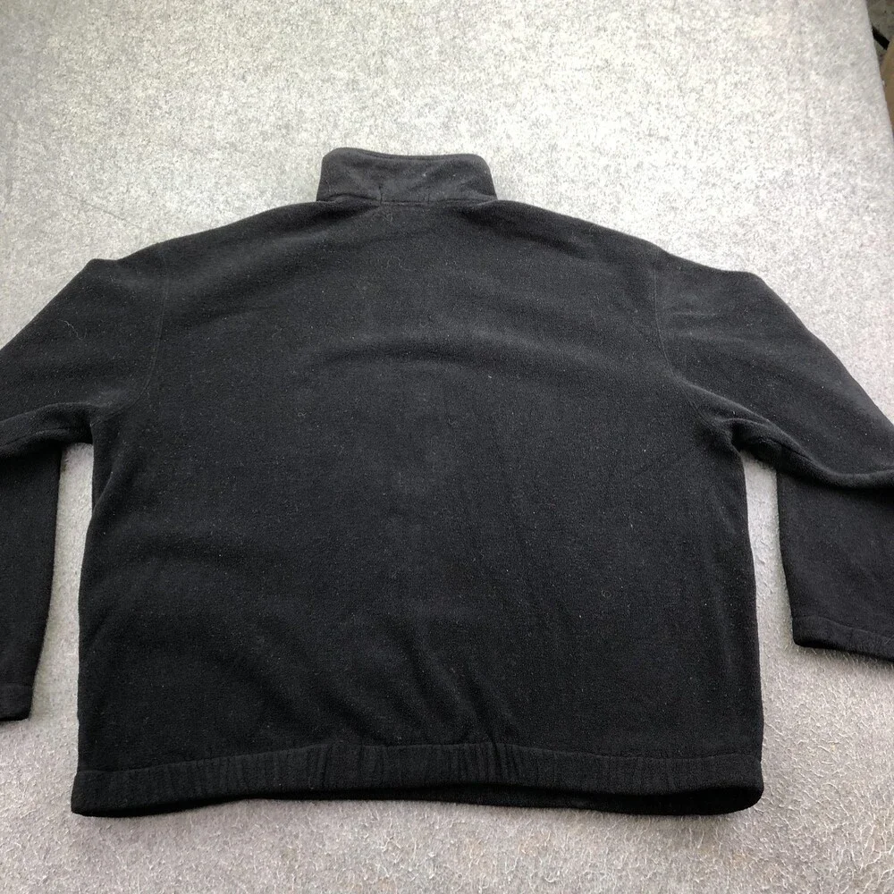 Vintage Polo Sport Ralph Lauren Sweater Mens XL Black 1/4 Zip Fleece Mock Neck